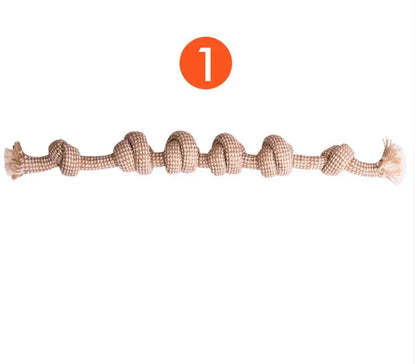 Cotton Hemp Dog Toy Set